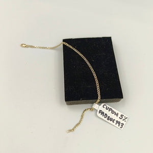 PULSERA BARBADA 14K 21 CM 2.3 GR (NUEVO)