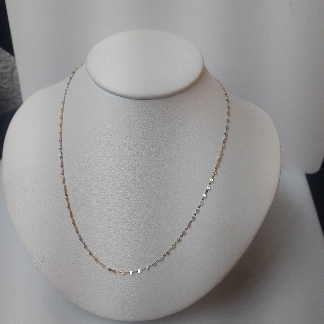 CADENA ORO, ORO COMBINADO 14 K 0.9 GRMS (SEMINUEVO)