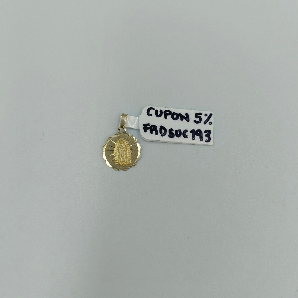 DIJE MEDALLA RELIGIOSA 14K 0.8 GR (NUEVO)