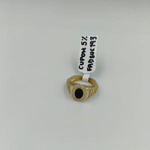 ANILLOS C ONIX Y CIRCONIAS 14K TALLA 9 4.4 GR (NUEVO)