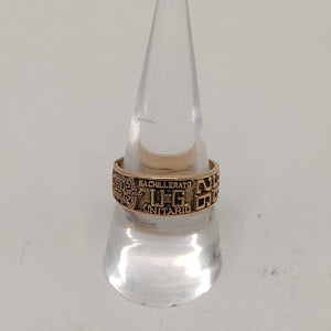 ANILLO CONMEMORATIVO ORO 10 K 5,60 GRMS (SEMINUEVO)