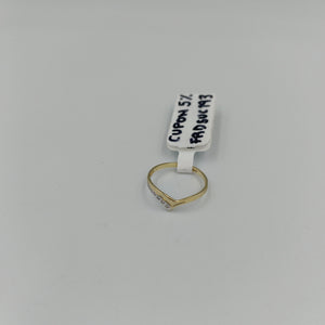 ANILLOS CON CIRCONIAS 14K TALLA 7 1 GR (NUEVO)