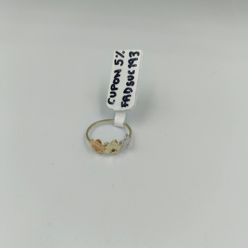 ANILLOS ANILLITO FIG FLORES 10K TALLA 9 1.3 GR (NUEVO)