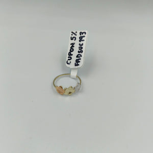 ANILLOS ANILLITO FIG FLORES 10K TALLA 9 1.3 GR (NUEVO)