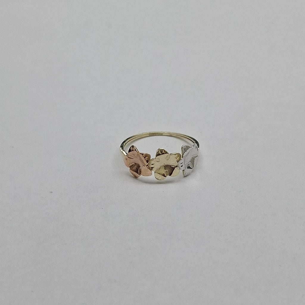 ANILLOS ANILLITO FIG FLORES 10K TALLA 7 1.2 GR (NUEVO)