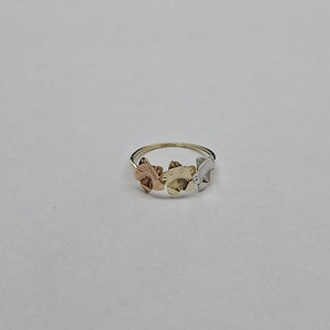 ANILLOS ANILLITO FIG FLORES 10K TALLA 7 1.2 GR (NUEVO)