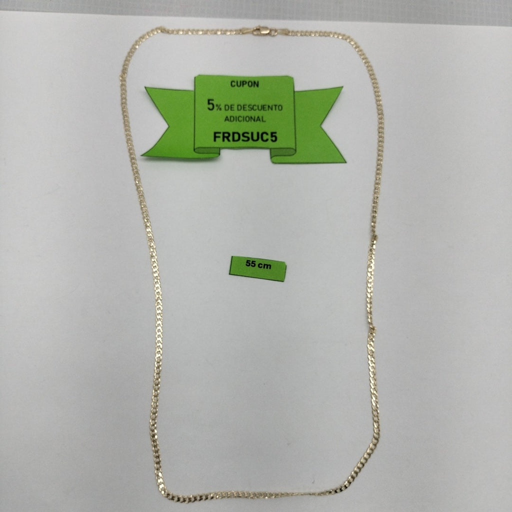 CADENA BARBADA 14K 55 CM 5.1 GR (NUEVO)