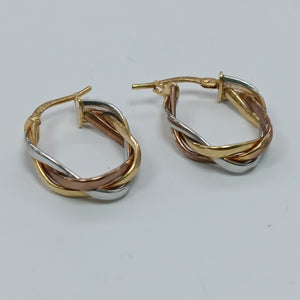 ARRACADAS PAR ORO 14 K 2.2 GRMS (SEMINUEVO)