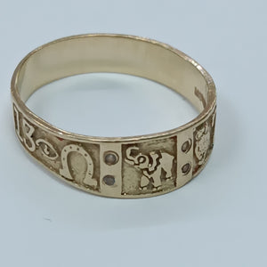 ARGOLLA DE LA SUERTE ORO 14 K 3,30 GRMS (SEMINUEVO)