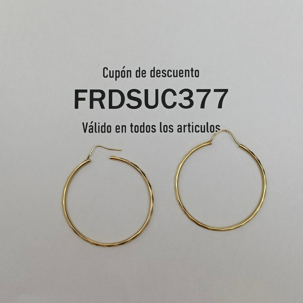 ARRACADAS PAR ORO 14 K 2.6 GRMS (SEMINUEVO)