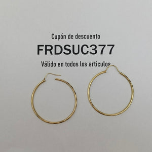 ARRACADAS PAR ORO 14 K 2.6 GRMS (SEMINUEVO)