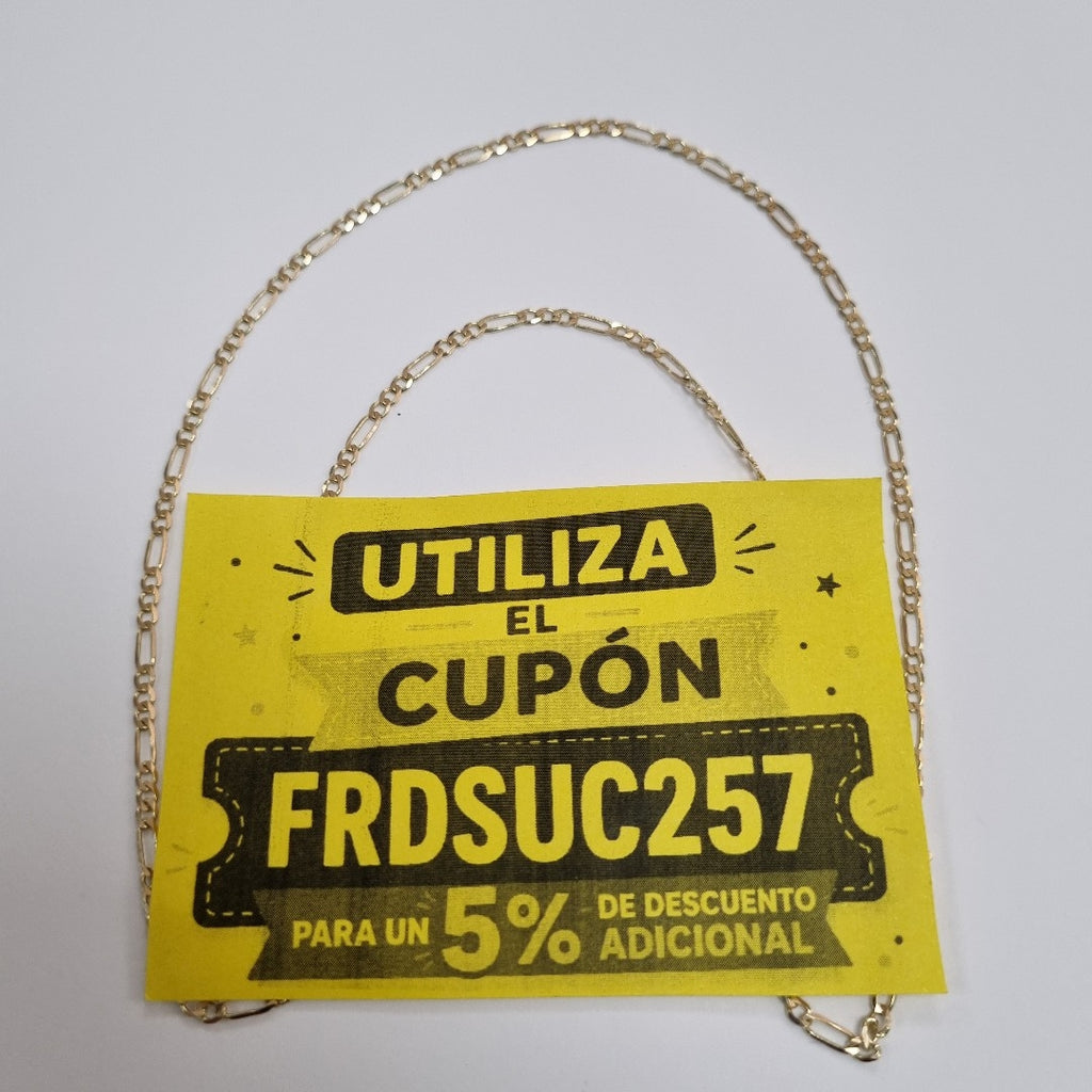 CADENA 3X1 14K 50 CM 4.6 GR (NUEVO)