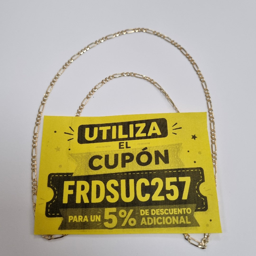 CADENA 3X1 14K 50 CM 4.6 GR (NUEVO)