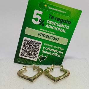 ARETES ARRACADAS 14K 1.8 GR (NUEVO)