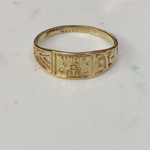 ANILLO DE GRADUACIÓN ORO 10 K 1.1 GRMS (SEMINUEVO)