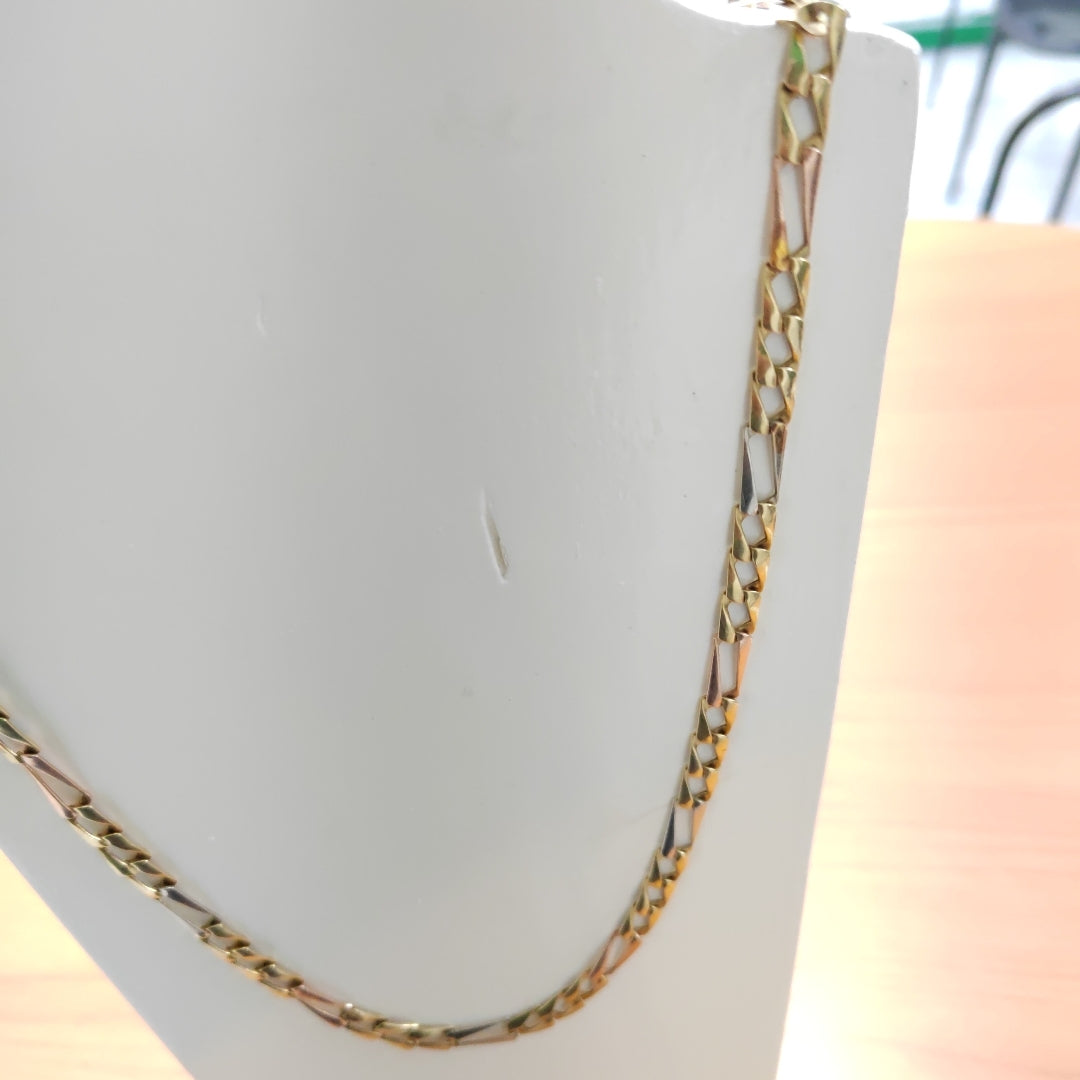 CADENA ORO, ORO COMBINADO 14 K 23.7 GRMS (SEMINUEVO)
