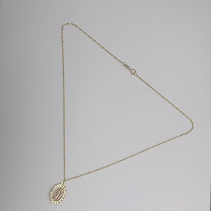 CADENA, MEDALLA RELIGIOSA ORO 10 K 2.1 GRMS (SEMINUEVO)