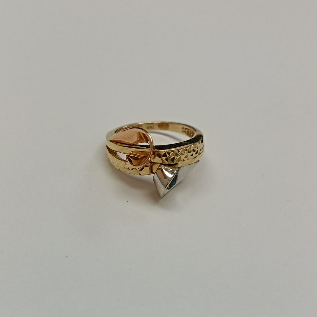 ANILLO ORO,ORO BLANCO 14 K 5,80 GRMS (SEMINUEVO)