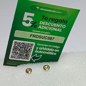 BROQUELES BROQUEL C CIRCONIA 14K 0.27 GR (NUEVO)