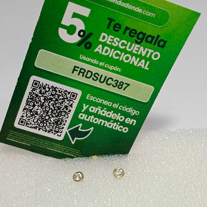 BROQUELES BROQUEL C CIRCONIA 14K 0.1501 GR (NUEVO)