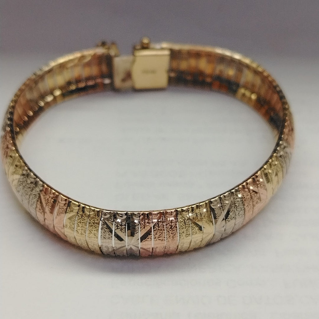 PULSERA ORO, RODIADO 14 K 18.6 GRMS (SEMINUEVO)