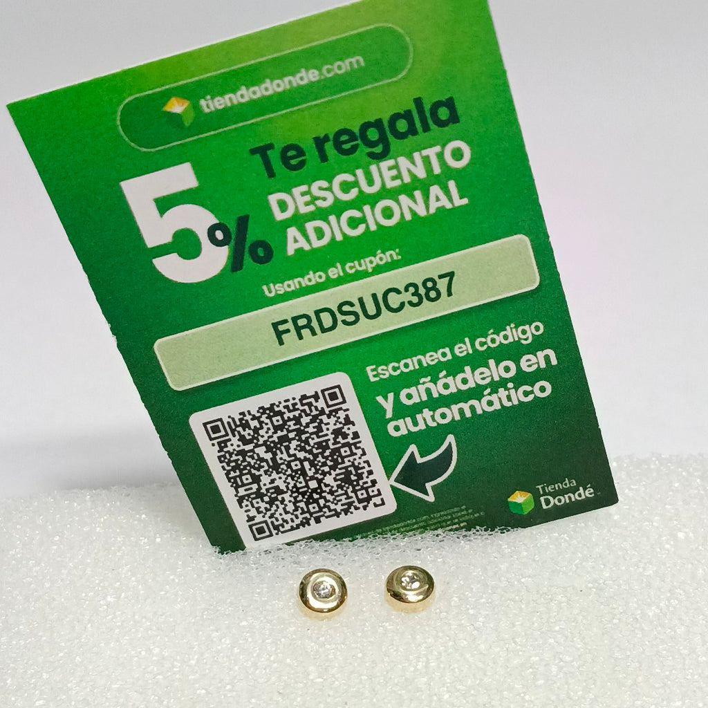 BROQUELES BROQUEL C CIRCONIA 14K 0.27 GR (NUEVO)