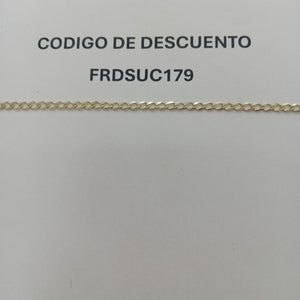 PULSERA TEJIDO BARBADA 14K 21 CM 3.9 GR (NUEVO)