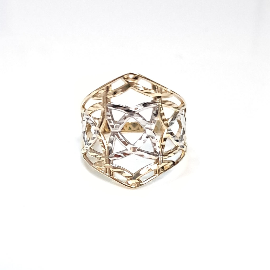 ANILLOS CON ESTRELLA CELTA 14K TALLA 6.5 2.2 GR (NUEVO)