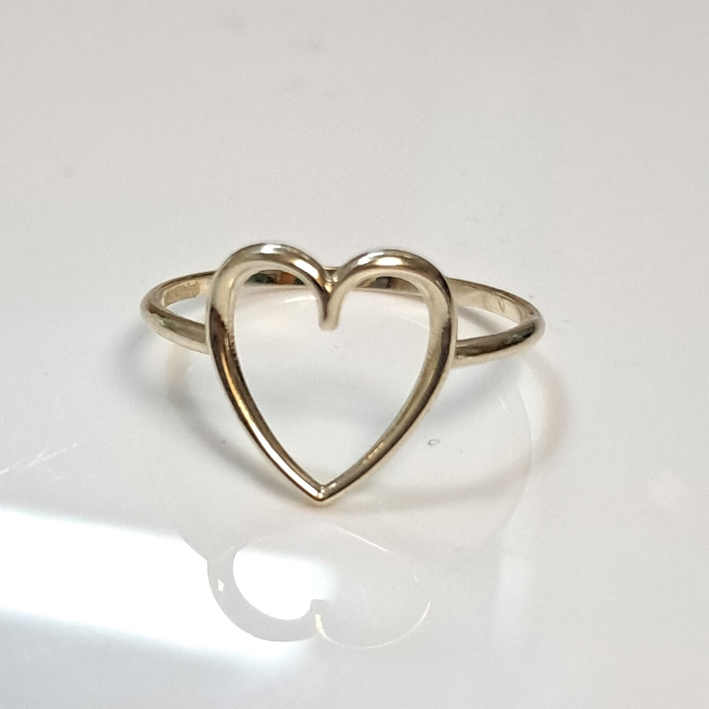 ANILLOS ANILLITO FIG CORAZON 10K TALLA 7 0.9 GR (NUEVO)
