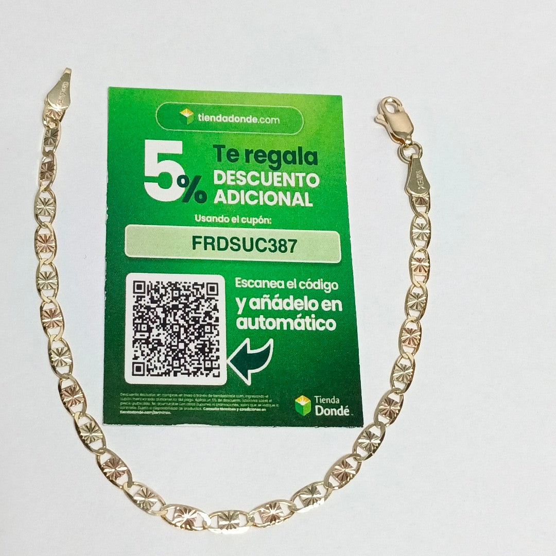 PULSERA GUCHI 14K 18 CM 2.9 GR (NUEVO)