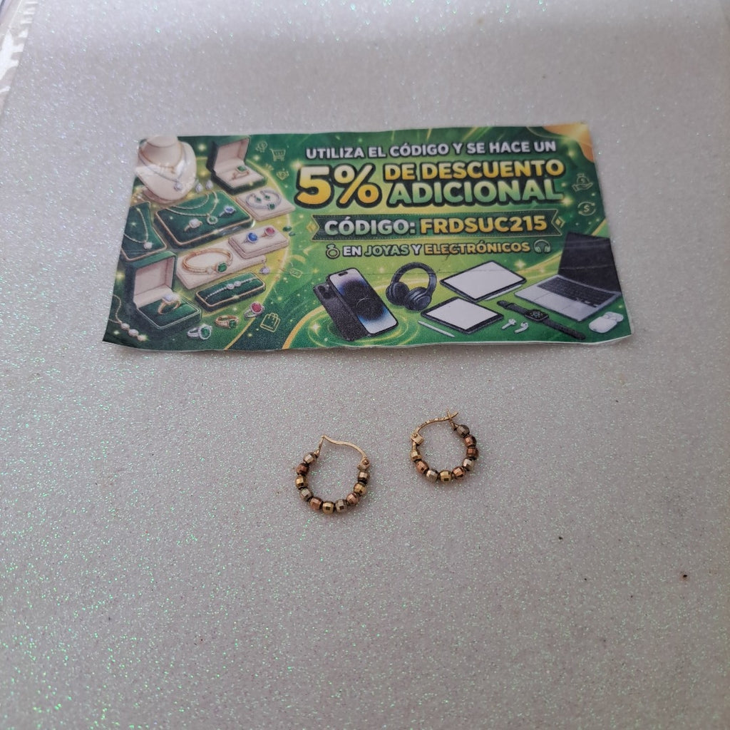 ARRACADAS PAR ORO 10 K 1,60 GRMS (SEMINUEVO)