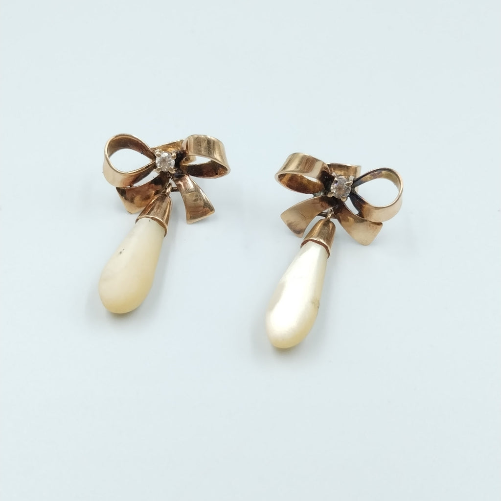 BROQUELES PAR ORO 14 K 5.8 GRMS (SEMINUEVO)