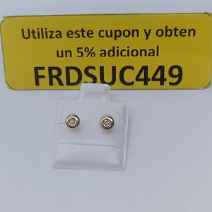 BROQUELES BROQUEL C CIRCONIA 14K 0.27 GR (NUEVO)
