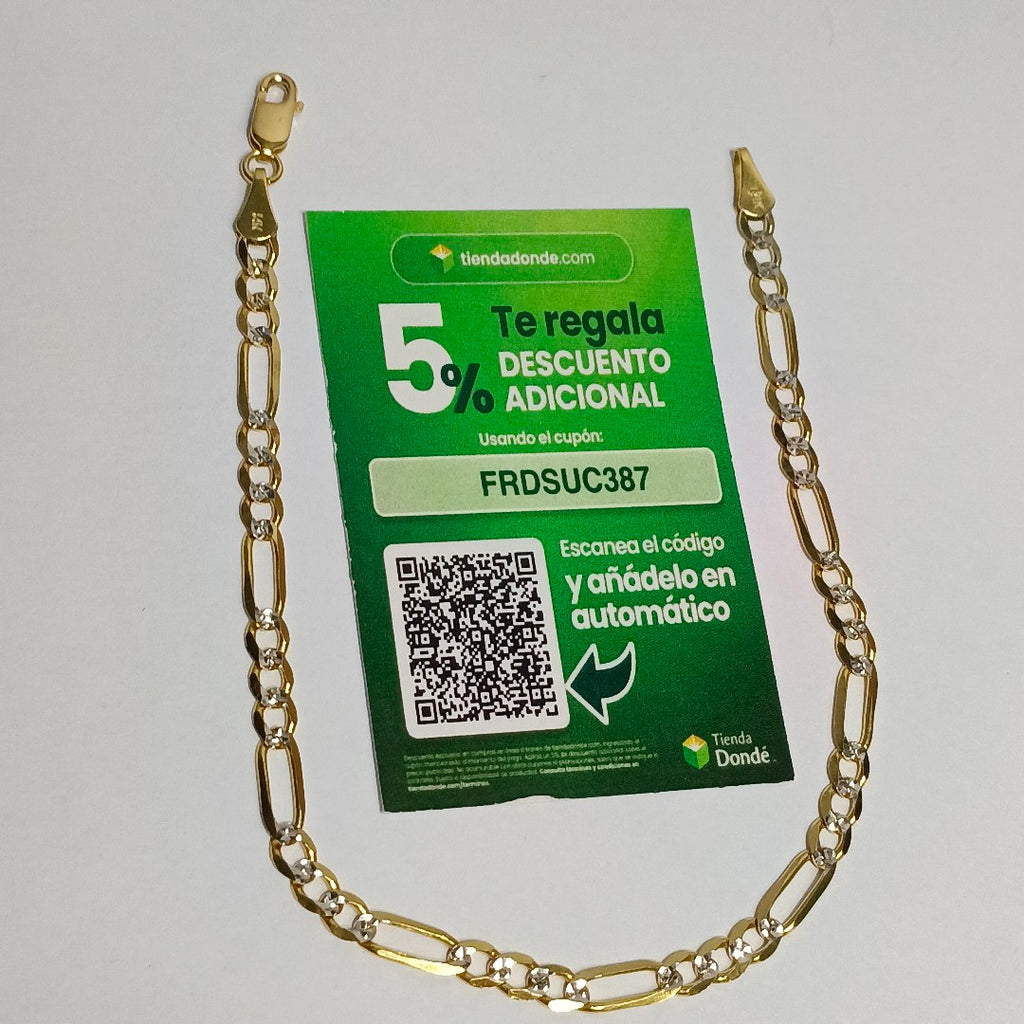 PULSERA 3X1 14K 21 CM 4.6 GR (NUEVO)