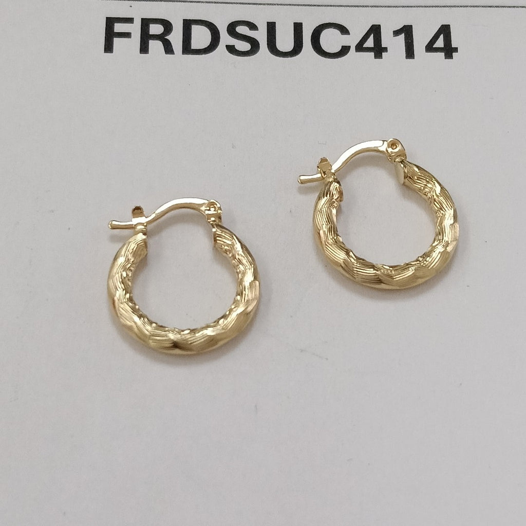 ARETES TEJIDO ARRACADAS ASTRIADAS 14K 2 GR (NUEVO)
