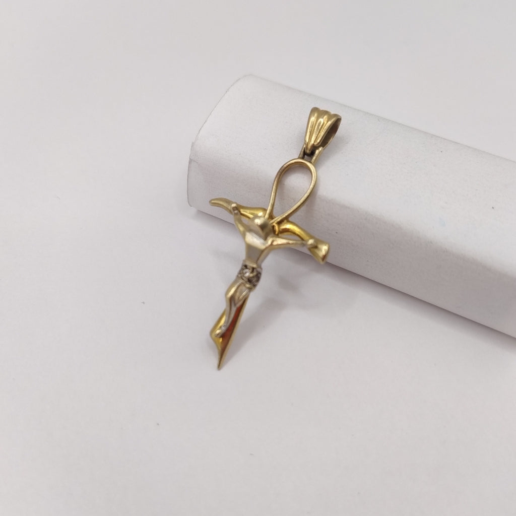 CRUCIFIJO ORO 14 K 2.6 GRMS (SEMINUEVO)