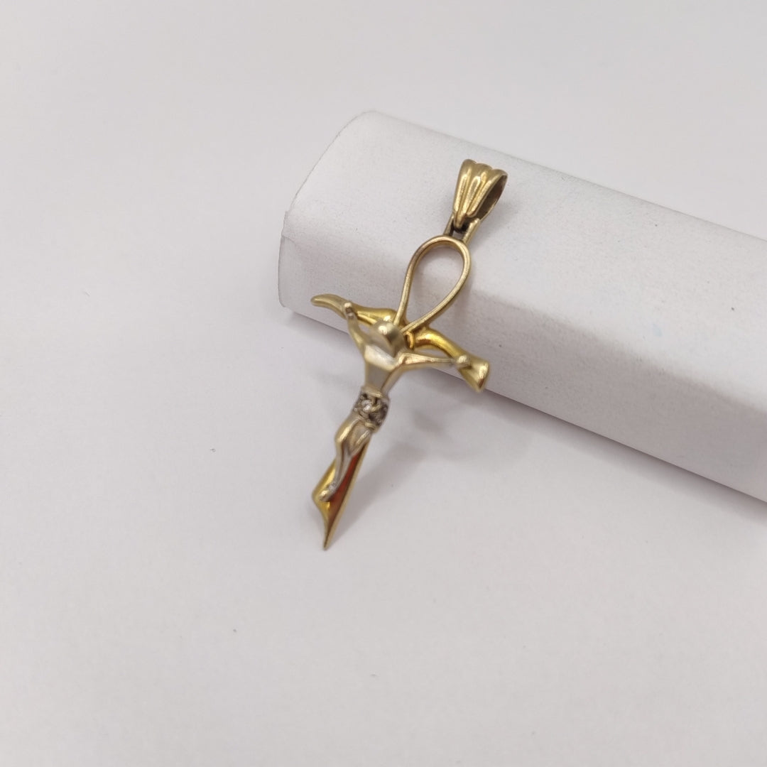 CRUCIFIJO ORO 14 K 2.6 GRMS (SEMINUEVO)