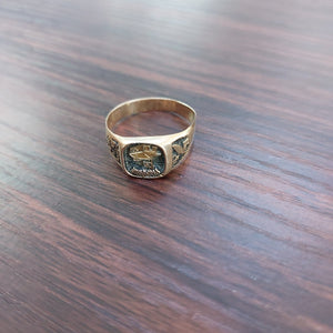 ANILLO DE GRADUACIÓN ORO 8 K 3.3 GRMS (SEMINUEVO)