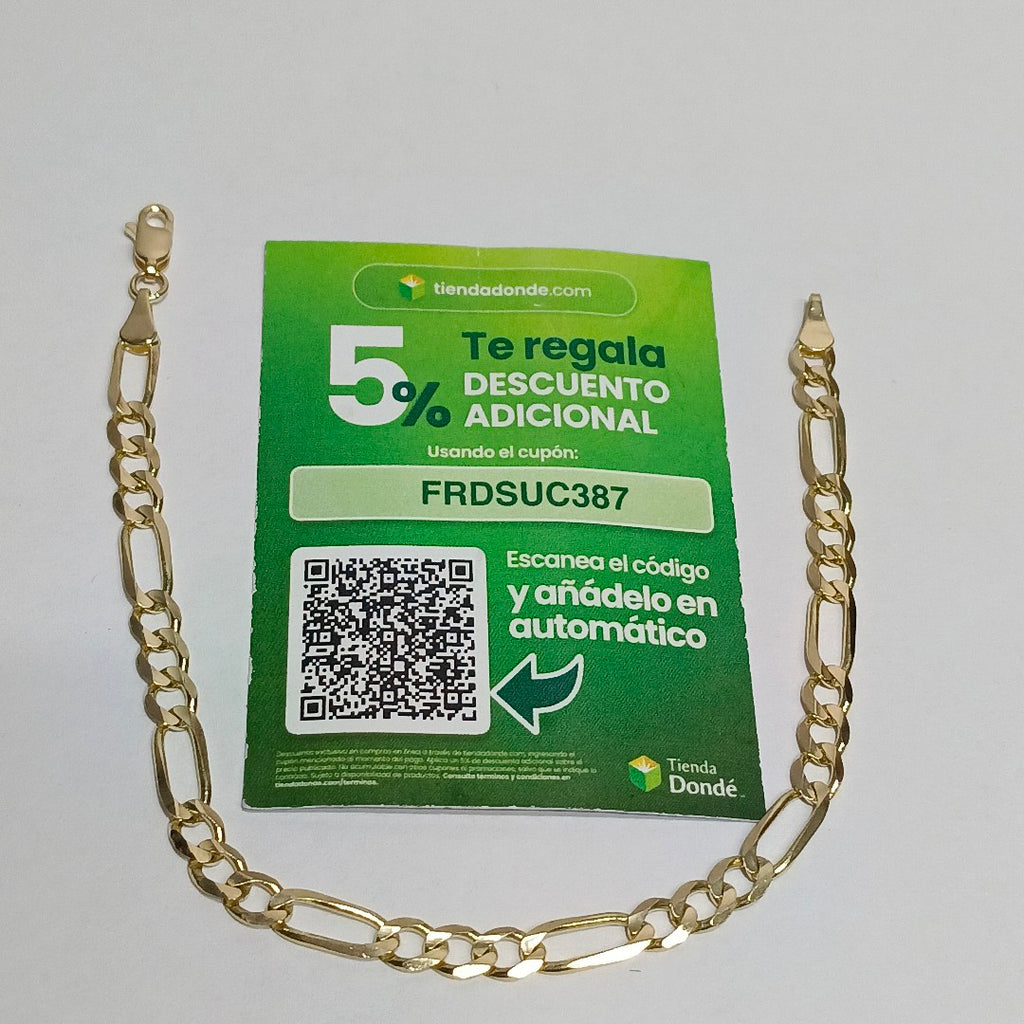 PULSERA 3X1 14K 21 CM 6.5 GR (NUEVO)