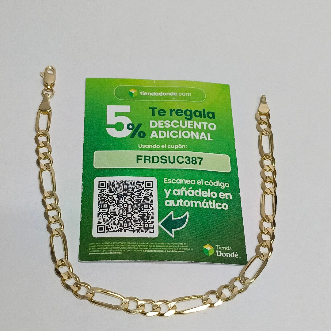 PULSERA 3X1 14K 21 CM 6.5 GR (NUEVO)