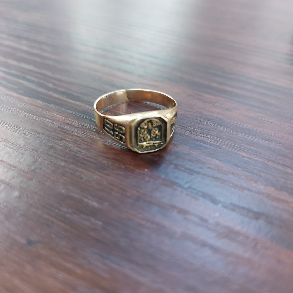 ANILLO DE GRADUACIÓN ORO 8 K 3 GRMS (SEMINUEVO)