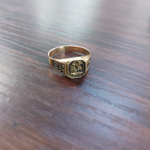 ANILLO DE GRADUACIÓN ORO 8 K 3 GRMS (SEMINUEVO)