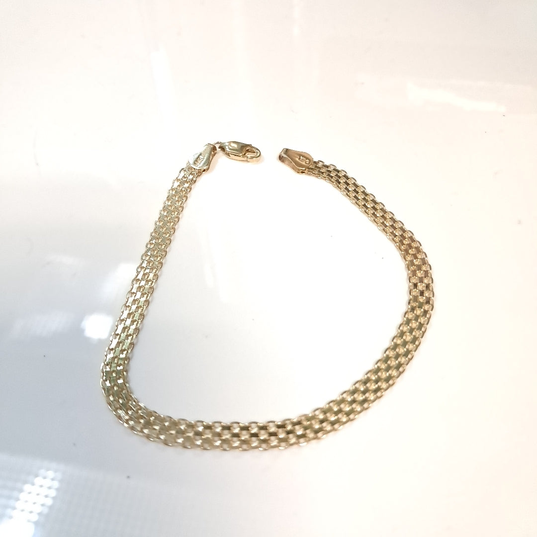 PULSERA ESPECIAL 14K 21 CM 5.1 GR (NUEVO)