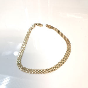 PULSERA ESPECIAL 14K 21 CM 5.1 GR (NUEVO)