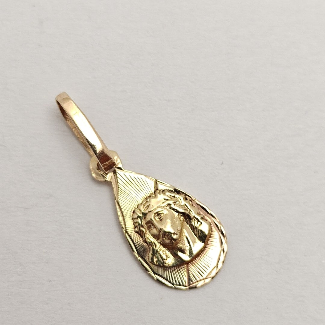 MEDALLA RELIGIOSA ORO COMBINADO 14 K 0,80 GRMS (SEMINUEVO)