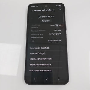 CELULAR SAMSUNG GALAXY A54 5G SM-A546E 128 GB 8 GB RAM (SEMINUEVO)
