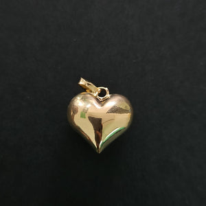 DIJE TEJIDO CORAZON LISO 14K 1 GR (NUEVO)