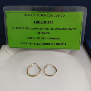 ARRACADAS PAR ORO 10 K 1.1 GRMS (SEMINUEVO)