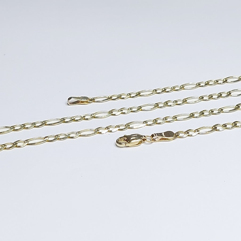 CADENA TEJIDO 3X1 14K 55 CM 8 GR (NUEVO)