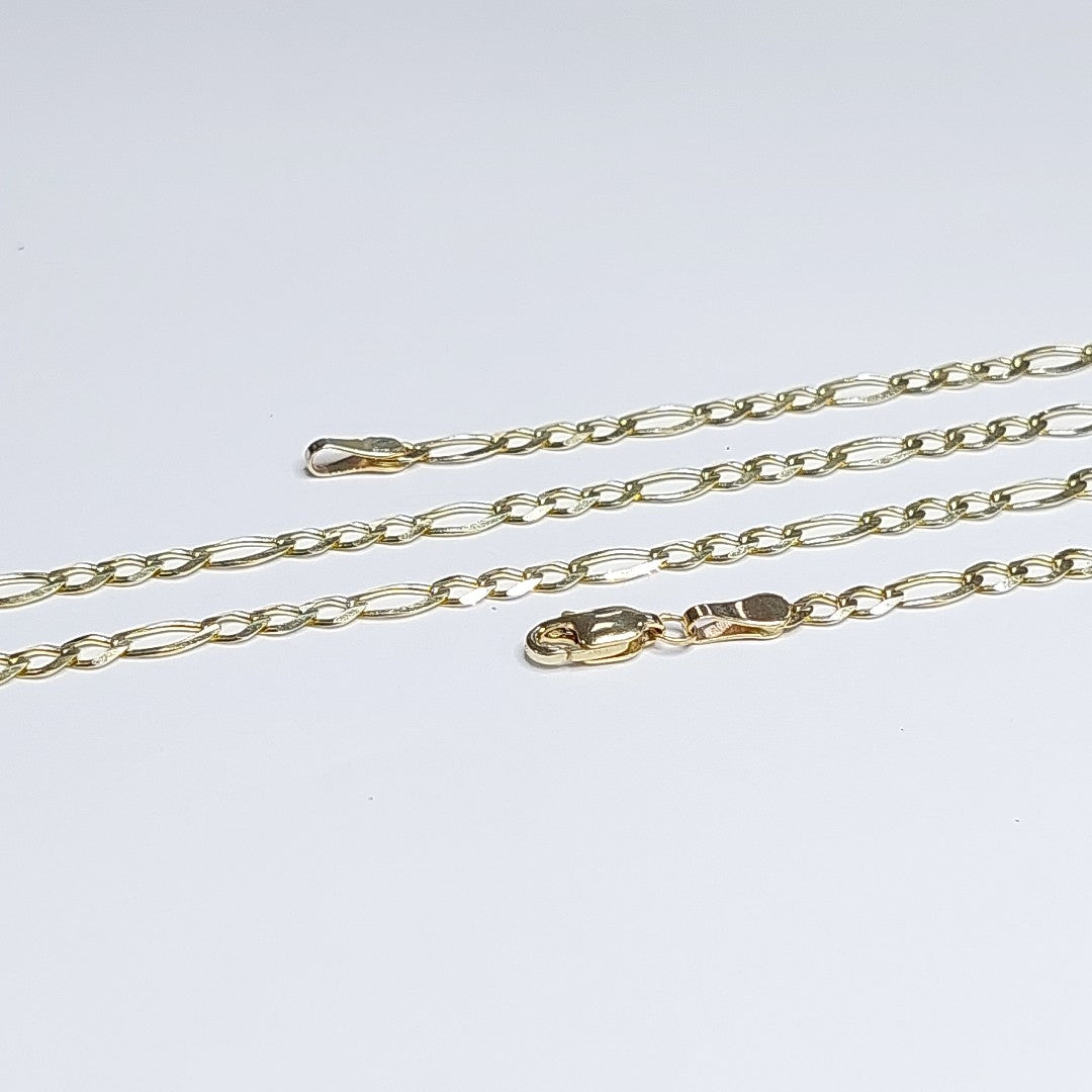 CADENA TEJIDO 3X1 14K 55 CM 8 GR (NUEVO)